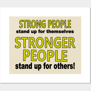 Strong People Stand Up Posters and Art